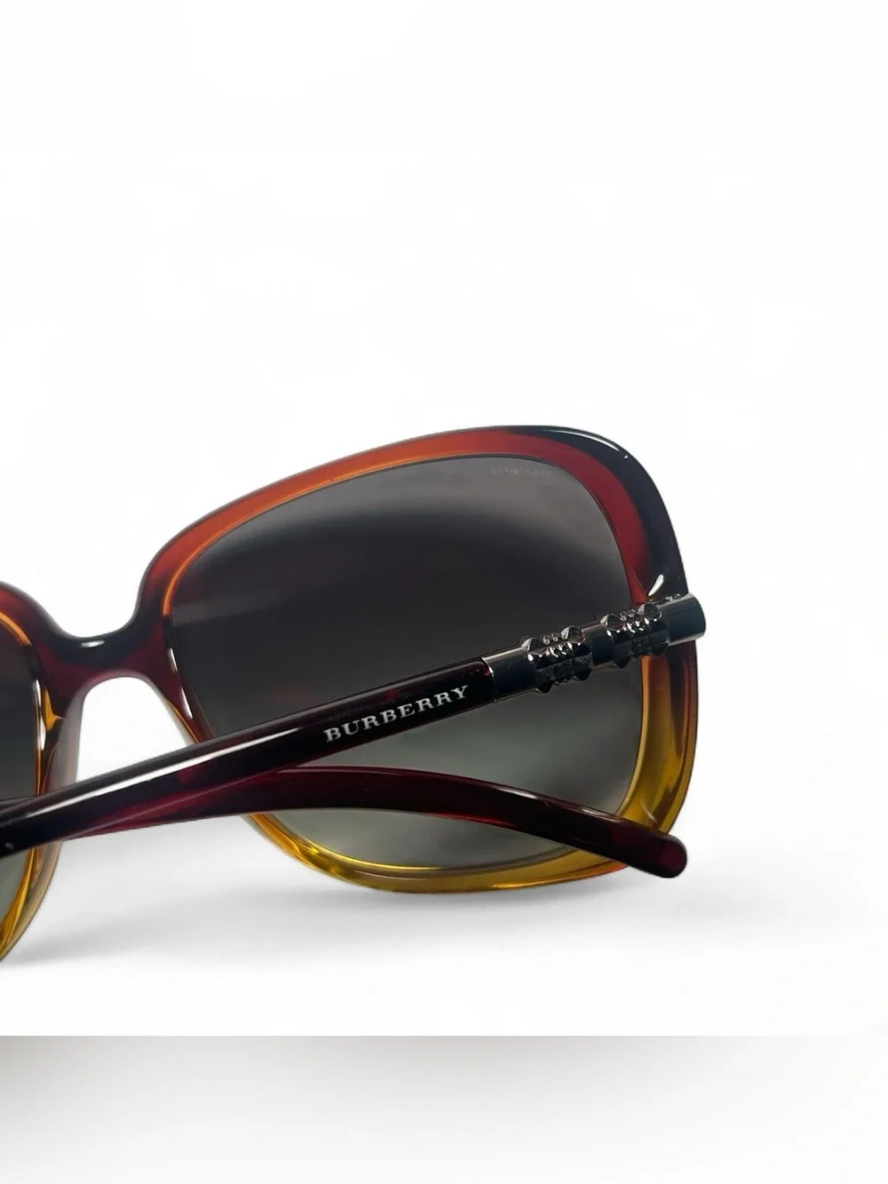Burberry Women's Brown Amber Gradient Square Sunglasses
